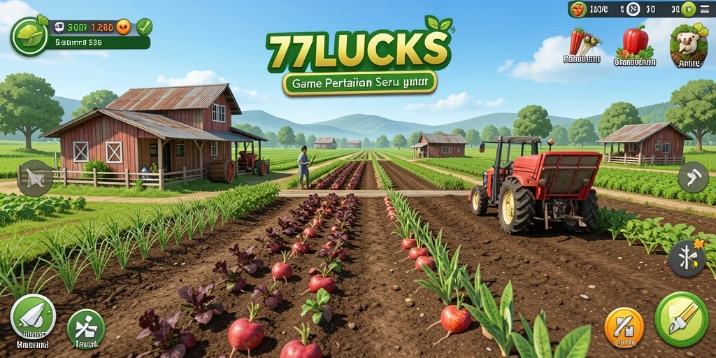 Tampilan gameplay seru dan interaktif dari 77LUCKS.