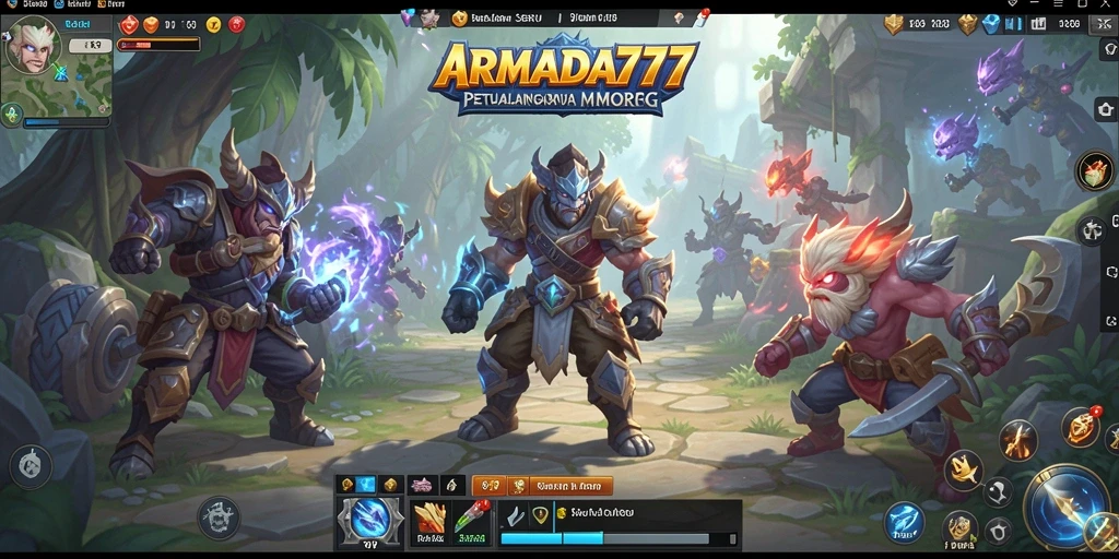 Tampilan gameplay mendebarkan dari <strong>ARMADA777</strong> dengan aksi pertempuran yang intens.