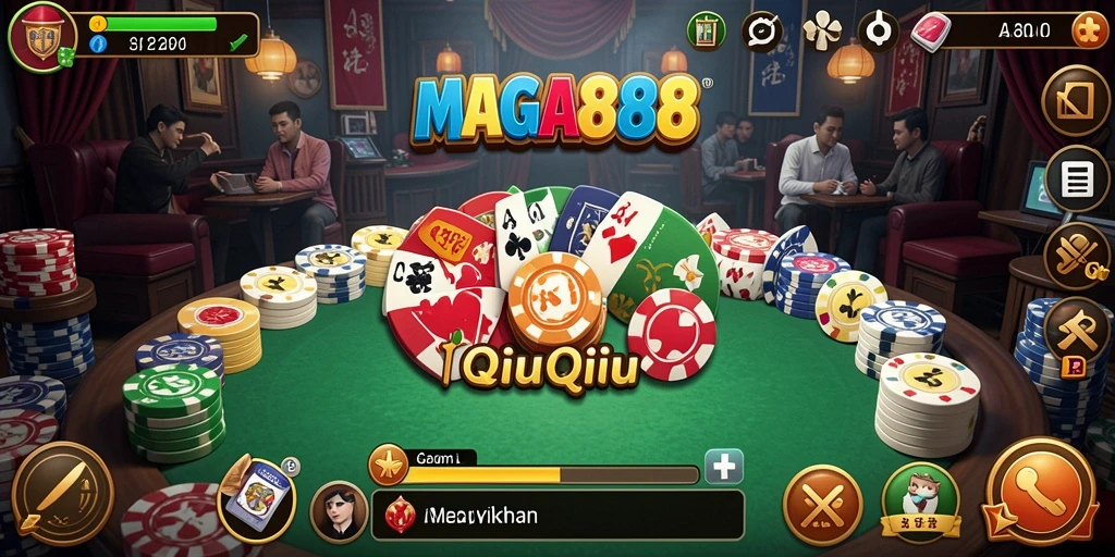 Tampilan gameplay QiuQiu yang menarik dalam MAGA888.