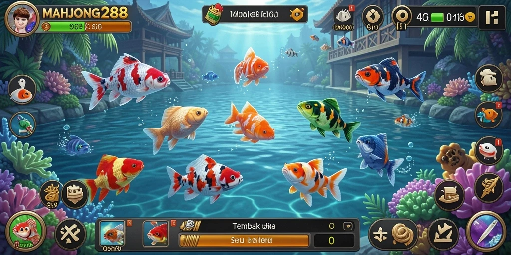 Gameplay menarik dari MAHJONG288 saat menembak ikan.