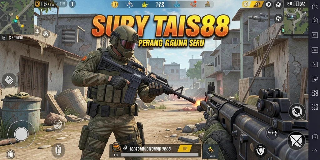 Screenshot menampilkan aksi seru dalam gameplay SURYA88.