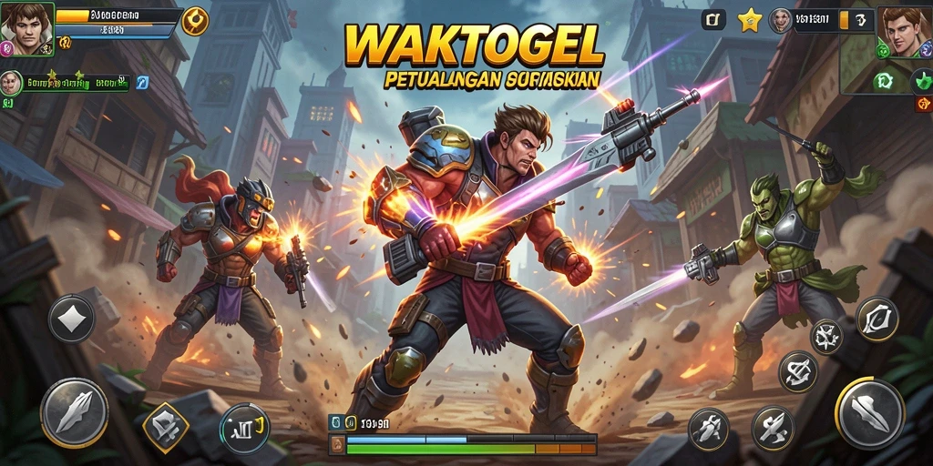Tampilan aksi mendebarkan dalam gameplay WAKTOGEL.