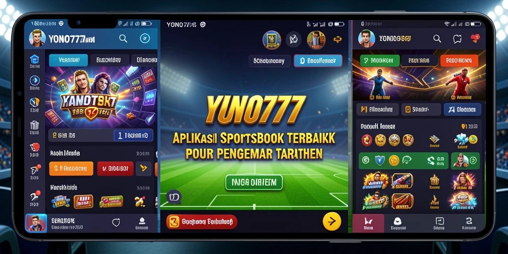 Screenshot YONO777 menampilkan momen seru dalam taruhan Sportsbook.