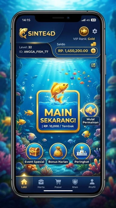 Tampilan utama aplikasi sinte4d yang intuitif.